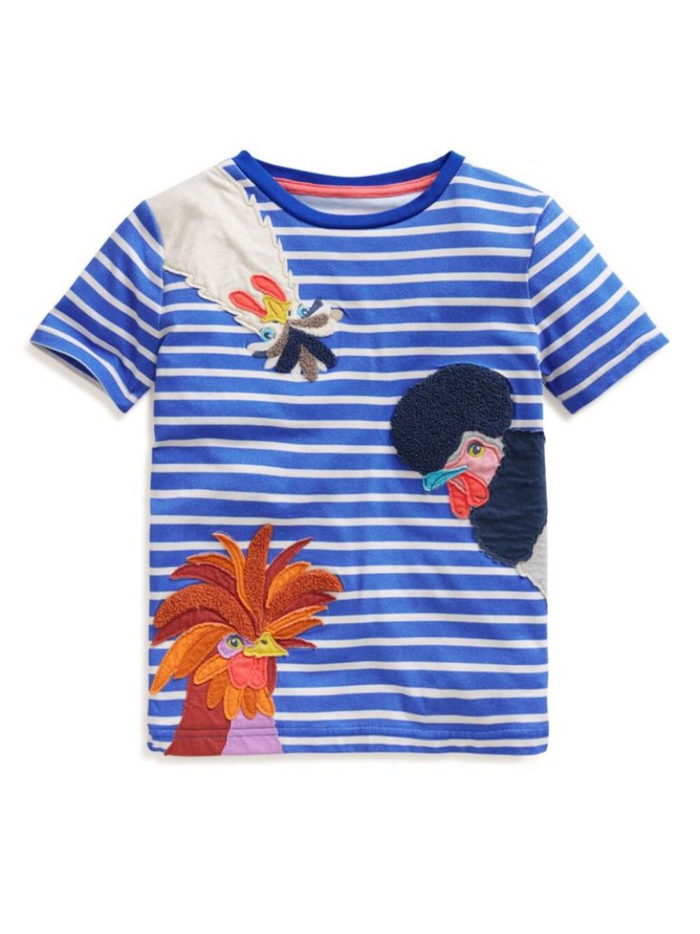 NWT Mini Boden Appliqué Textured T-Shirt
